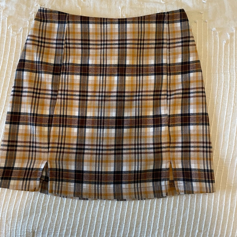 Plaid Mini Skirt